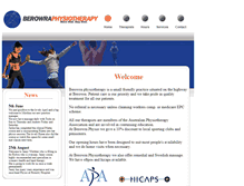 Tablet Screenshot of berowraphysiotherapy.com.au